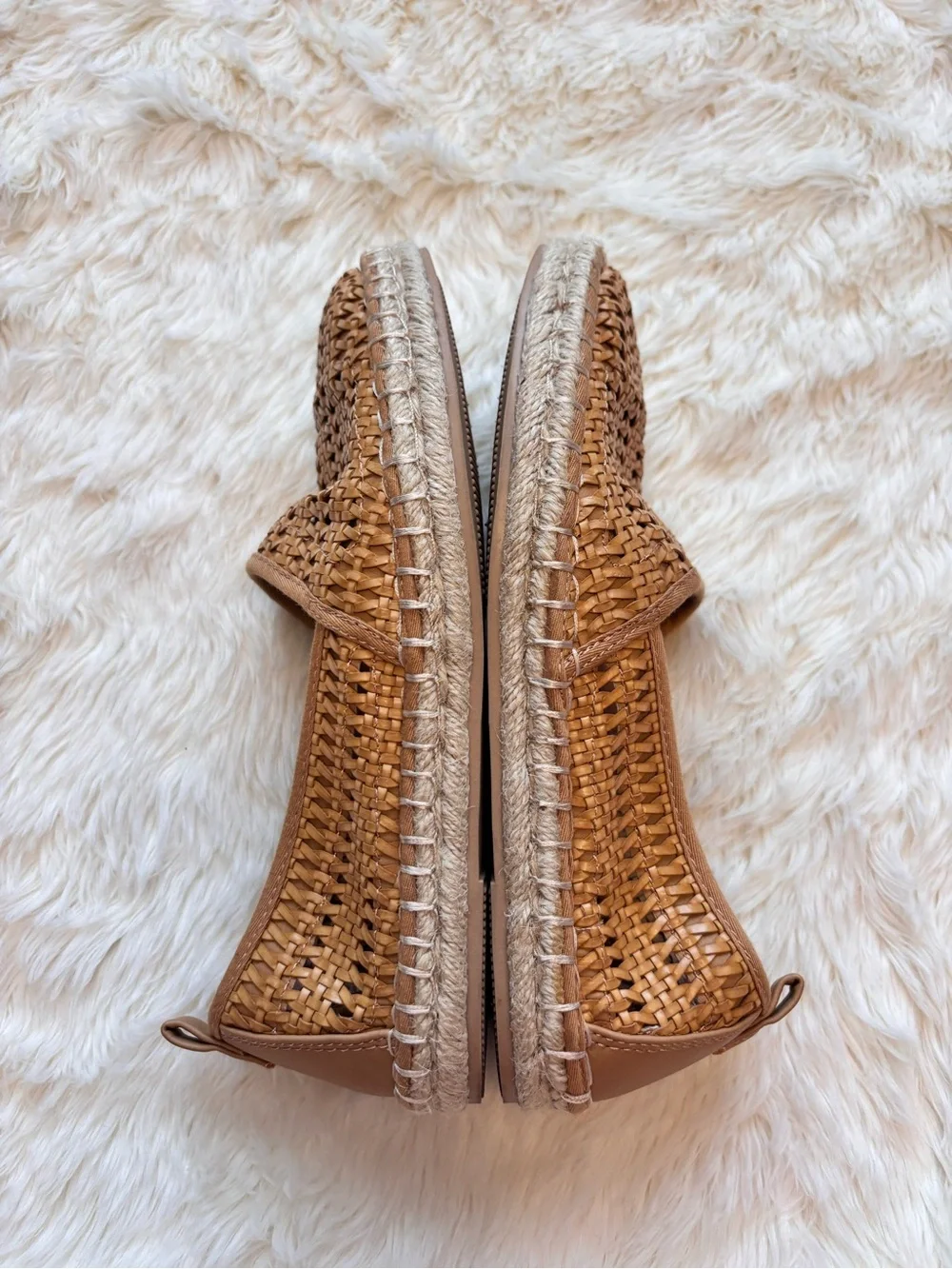 Universal Thread Rita Tan Woven Slip-On Espadrille Flats Women’s 6.5